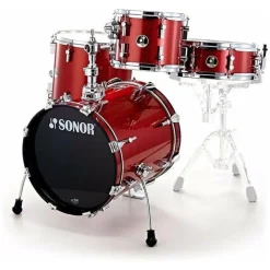 Sonor Safari SE 4-Piece Shell Pack - Red Galaxy Sparkle