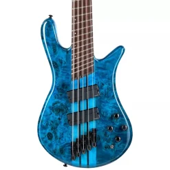 Spector Dimension 5 M/S Bass Guitar - Black & Blue Gloss