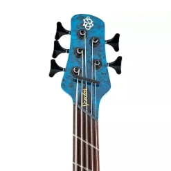 Spector Dimension 5 M/S Bass Guitar - Black & Blue Gloss