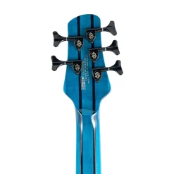 Spector Dimension 5 M/S Bass Guitar - Black & Blue Gloss