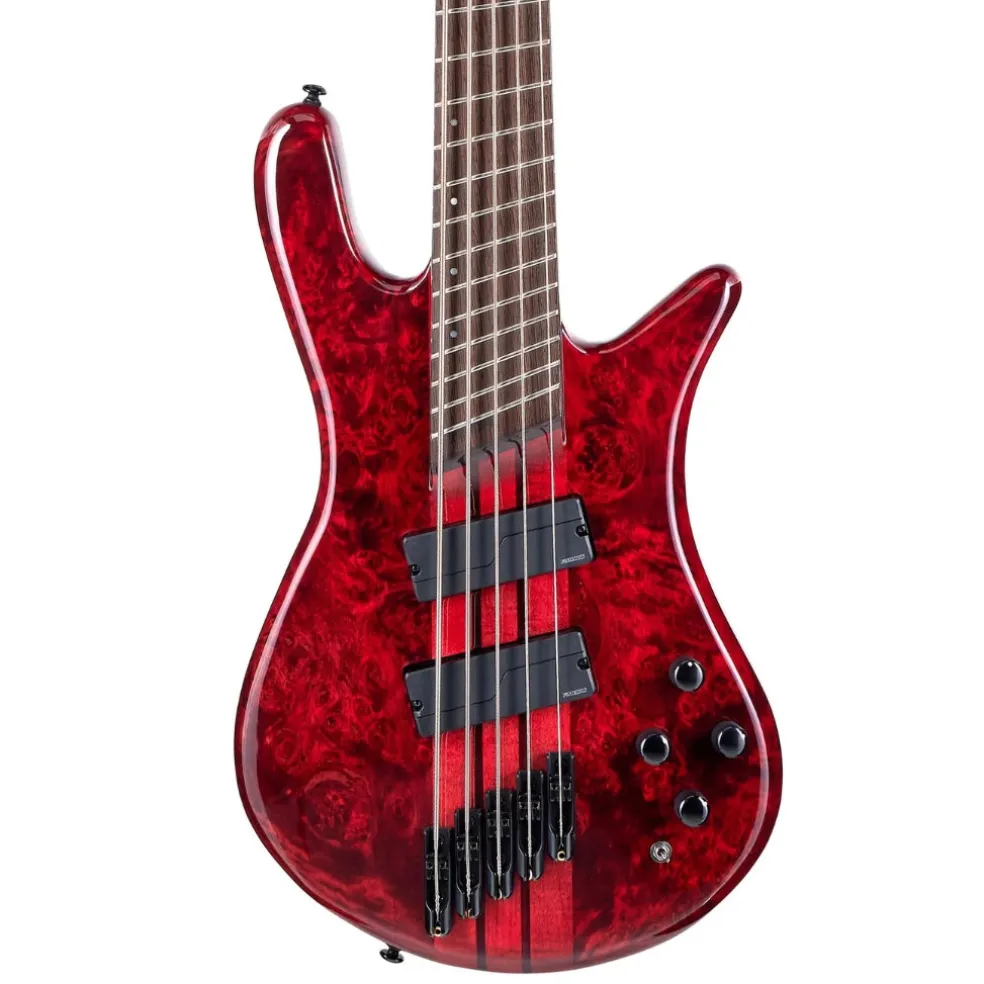 Spector Dimension 5 M/S Bass Guitar - Inferno Red
