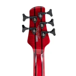 Spector Dimension 5 M/S Bass Guitar - Inferno Red