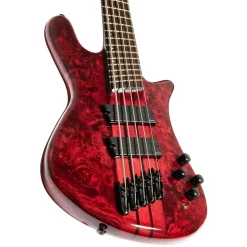 Spector Dimension 5 M/S Bass Guitar - Inferno Red
