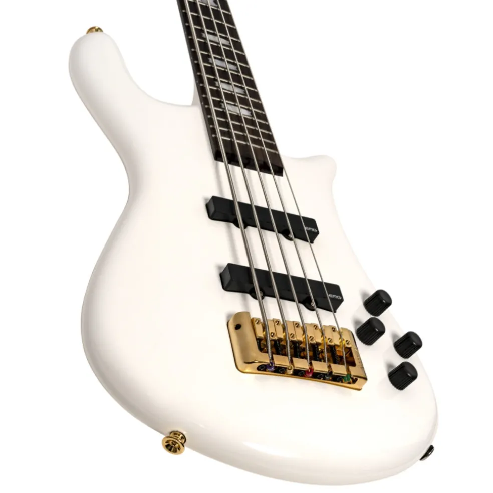 Spector Euro 5 LX Bass Guitar - White Gloss