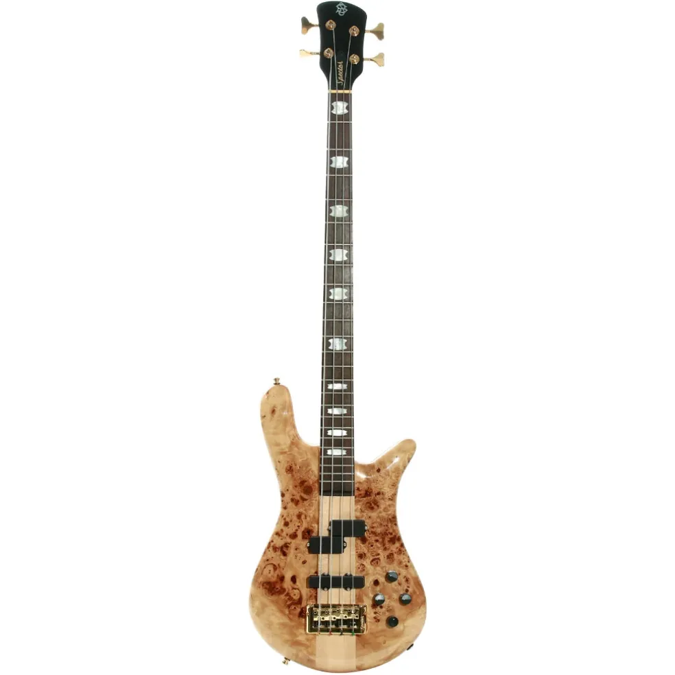 Spector Euro 4 LX Bass Guitar - Poplar Burl Natural