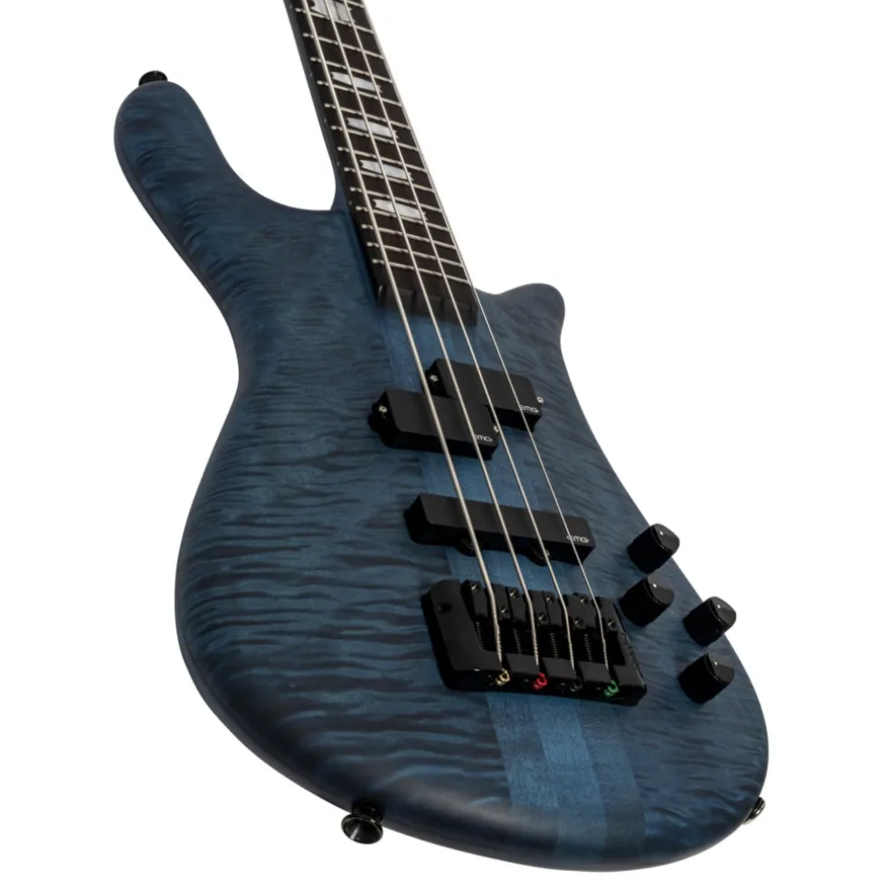 Spector Euro 4 LX Bass Guitar - Black & Blue