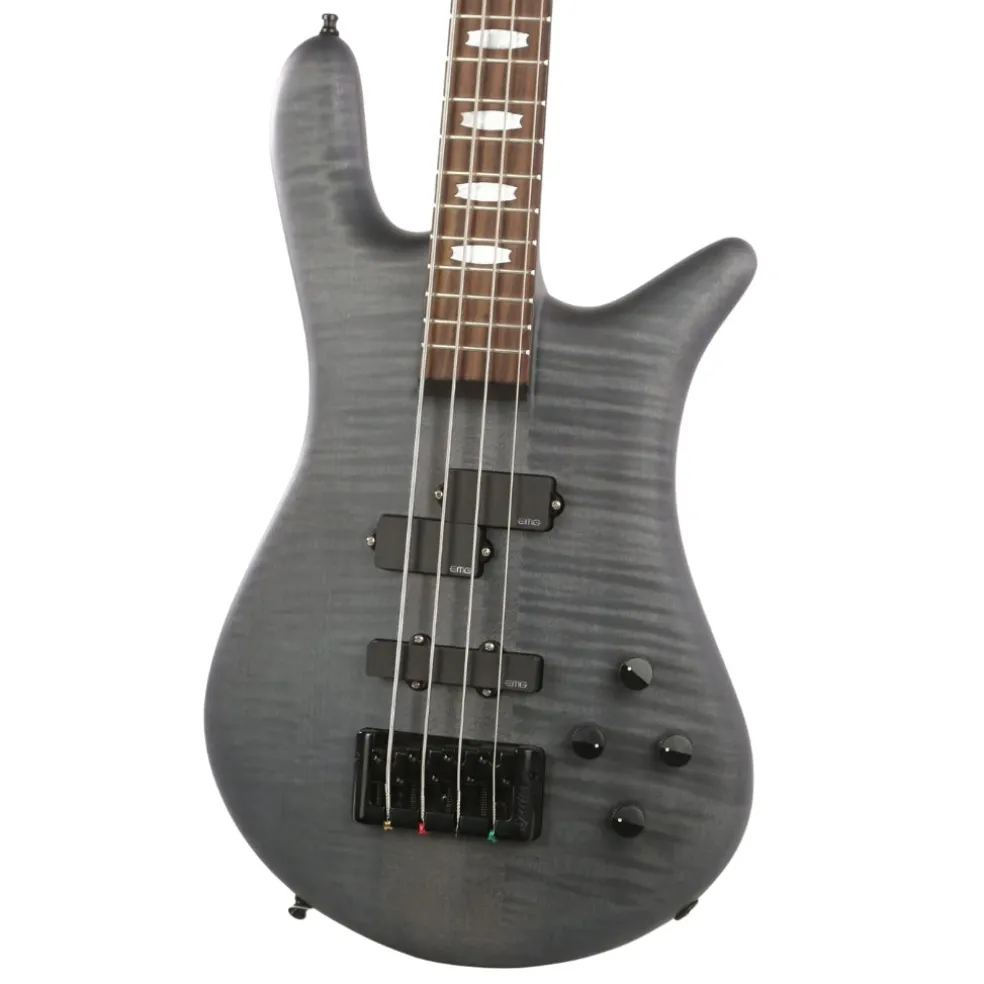 Spector Euro 4 LX Bass Guitar - Trans Black Stain