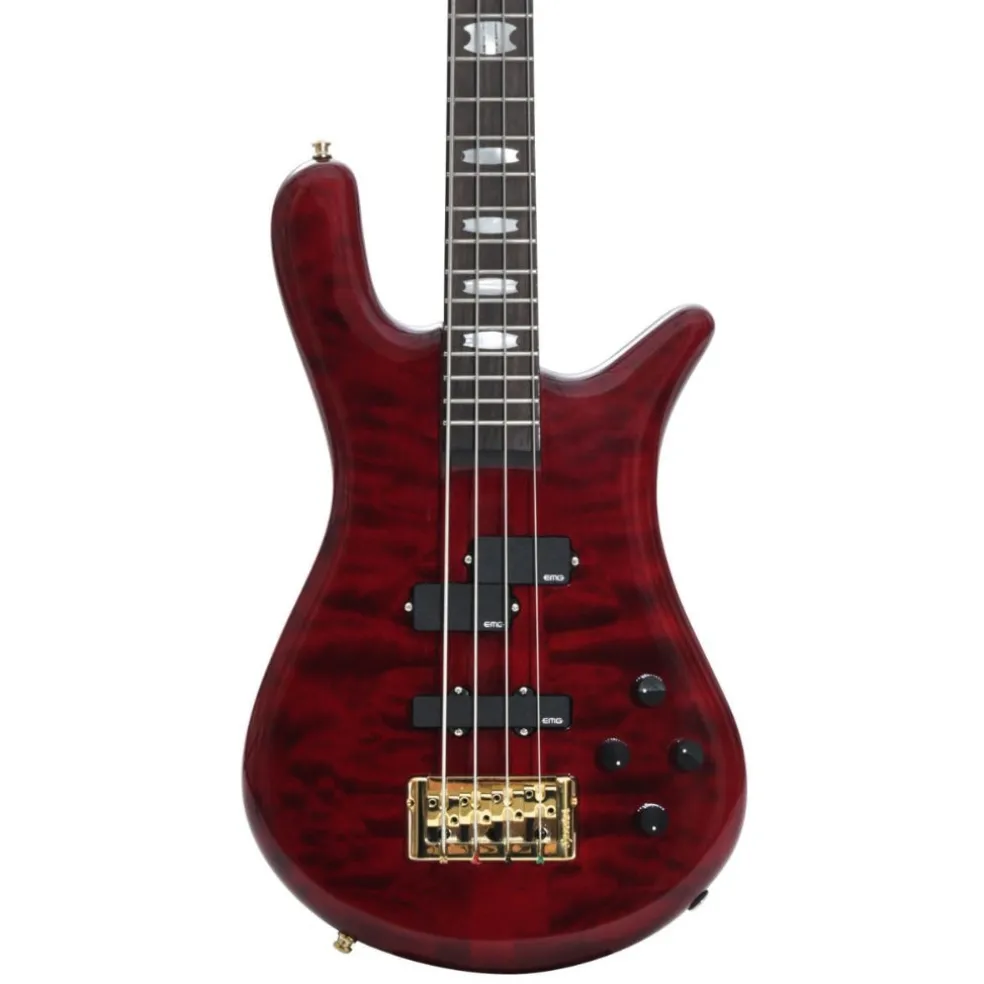 Spector Euro 4 LX Bass Guitar - Black Cherry Gloss