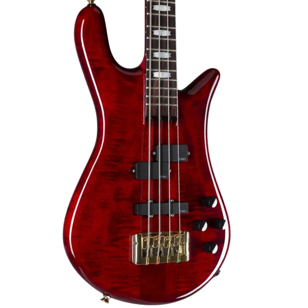 Spector Euro 4 LX Bass Guitar - Black Cherry Gloss