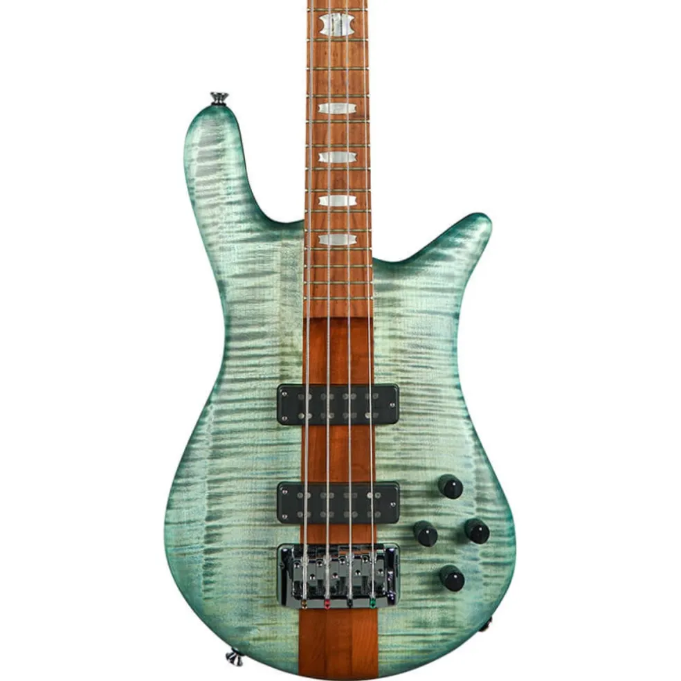 Spector Euro 4 Roasted Bass Guitar - Turquoise Tide