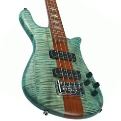 Spector Euro 4 Roasted Bass Guitar - Turquoise Tide