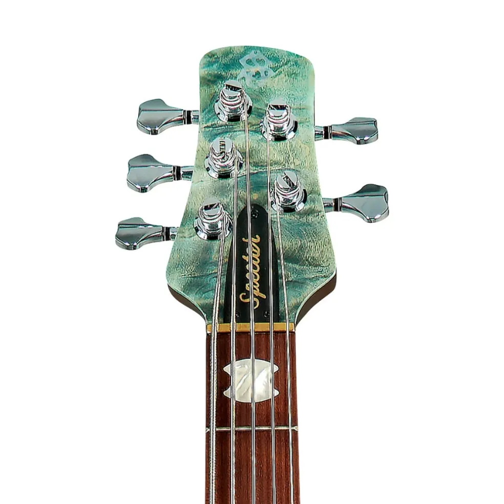 Spector Euro 5 Roasted Bass Guitar - Turquoise Tide