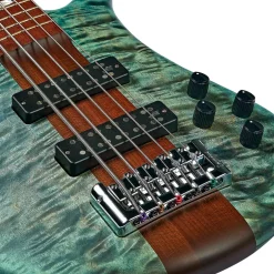Spector Euro 5 Roasted Bass Guitar - Turquoise Tide