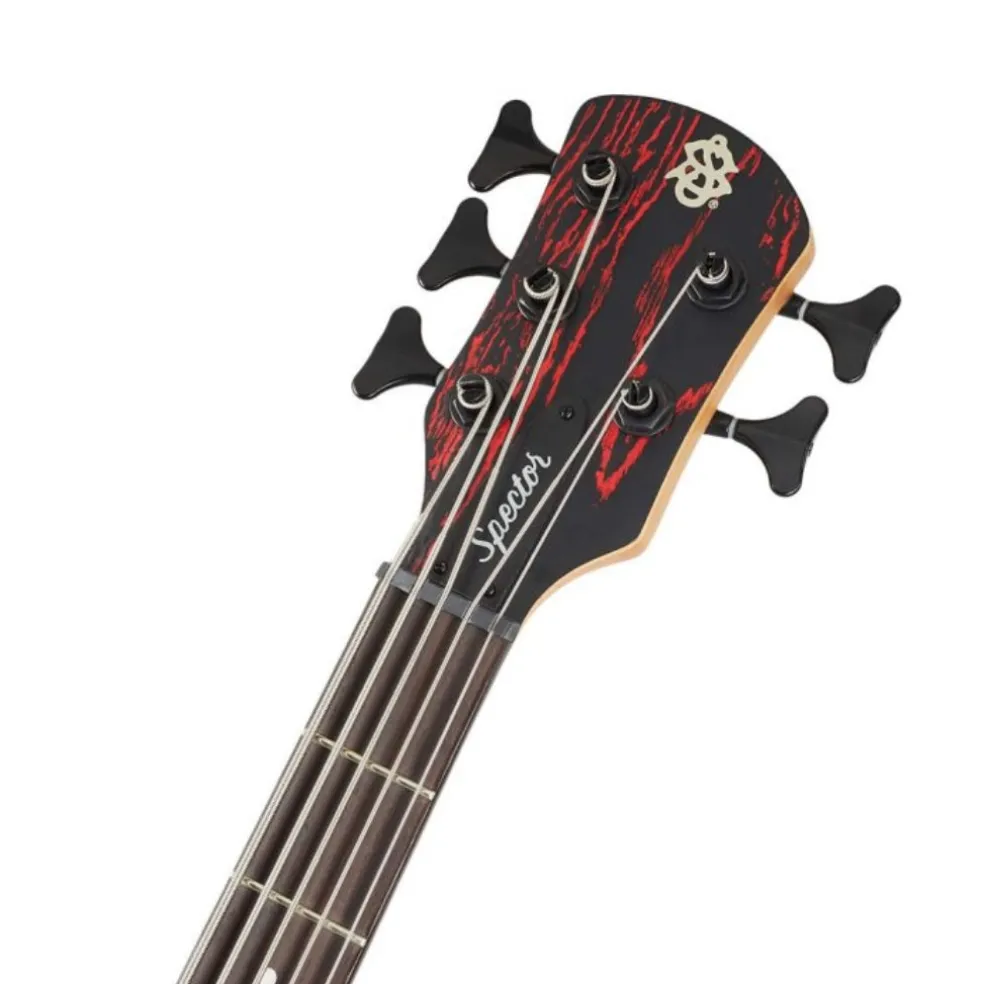 Spector Pulse 5 Bass Guitar - Cinder Red Sandblast