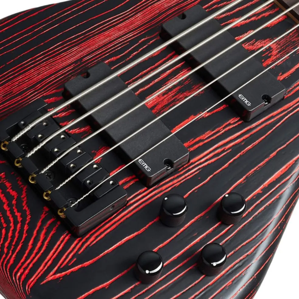 Spector Pulse 5 Bass Guitar - Cinder Red Sandblast