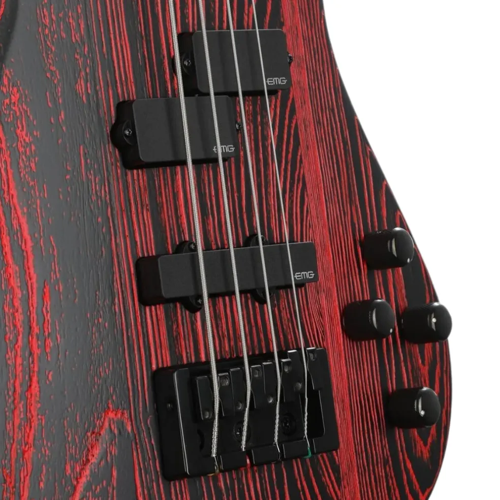 Spector Pulse 4 Bass Guitar - Cinder Red Sandblast