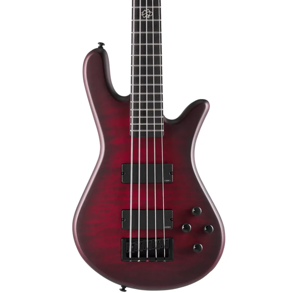 Spector Pulse 5 Bass Guitar - Black Cherry Matte