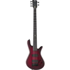 Spector Pulse 5 Bass Guitar - Black Cherry Matte