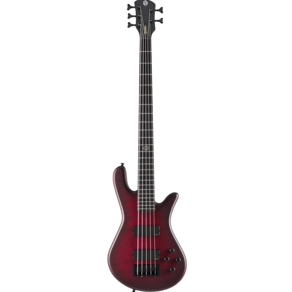 Spector Pulse 5 Bass Guitar - Black Cherry Matte