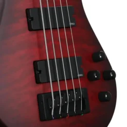 Spector Pulse 5 Bass Guitar - Black Cherry Matte