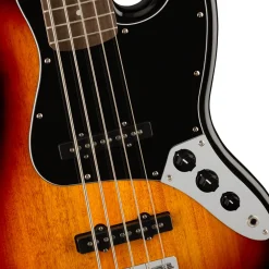 Squier - Affinity Series™ Jazz Bass® V, Laurel Fingerboard, Black Pickguard, 3-Color Sunburst