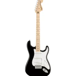 Squier - Affinity Series™ Stratocaster®, Maple Fingerboard, White Pickguard, Black