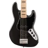 Squier Affinity Series Active Jazz Bass V with Maple Fingerboard and Black Pickguard - Black Metallic