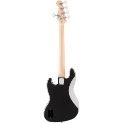 Squier Affinity Series Active Jazz Bass V with Maple Fingerboard and Black Pickguard - Black Metallic