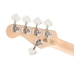 Squier Affinity Series Active Jazz Bass V with Maple Fingerboard and Black Pickguard - Black Metallic