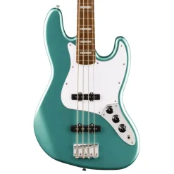 Squier Affinity Series Active Jazz Bass with Laurel Fingerboard and White Pickguard - Mystic Sea Foam Green