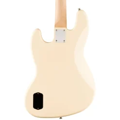 Squier Affinity Series Active Jazz Bass with Maple Fingerboard and Black Pickguard - Olympic White