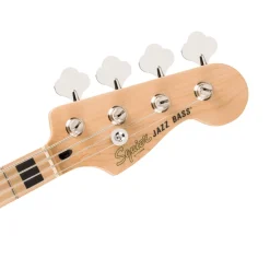 Squier Affinity Series Active Jazz Bass with Maple Fingerboard and Black Pickguard - Olympic White