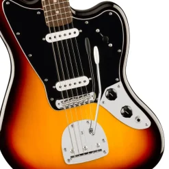Squier Affinity Series Jaguar with Laurel Fingerboard and Black Pickguard - 3 Colour Sunburst