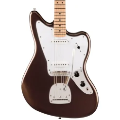 Squier Affinity Series Jaguar with Maple Fingerboard and White Pickguard - Mystic Metallic Brown