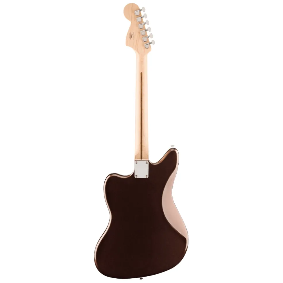 Squier Affinity Series Jaguar with Maple Fingerboard and White Pickguard - Mystic Metallic Brown