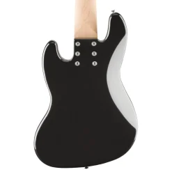 Squier Affinity Series Jazz Bass VI with Laurel Fingerboard and Black Pickguard - Black Metallic