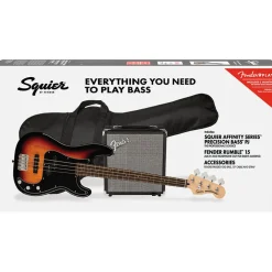 Squier Affinity Series Precision Bass PJ Pack 3 Color Sunburst