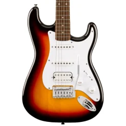 Squier Affinity Series Stratocaster Junior HSS Laurel Fingerboard with White Pickguard - 3 Colour Sunburst