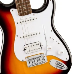 Squier Affinity Series Stratocaster Junior HSS Laurel Fingerboard with White Pickguard - 3 Colour Sunburst