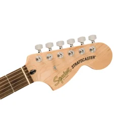 Squier Affinity Series Stratocaster Mustang Micro Pack Laurel Fingerboard with Gig Bag - Black