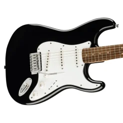 Squier Affinity Series Stratocaster Mustang Micro Pack Laurel Fingerboard with Gig Bag - Black