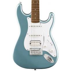Squier Affinity Series Stratocaster Junior HSS Laurel Fingerboard with White Pickguard - Ice Blue Metallic