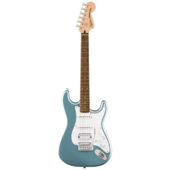 Squier Affinity Series Stratocaster Junior HSS Laurel Fingerboard with White Pickguard - Ice Blue Metallic
