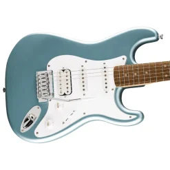 Squier Affinity Series Stratocaster Junior HSS Laurel Fingerboard with White Pickguard - Ice Blue Metallic
