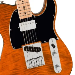 Squier Affinity Series Telecaster SH Flame Maple Top and Maple Fingerboard with Black Pickguard - Mocha