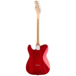 Squier Affinity Series Telecaster SH Flame Maple Top and Laurel Fingerboard with White Pickguard - Crimson Red Transparent