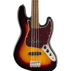 Squier Classic Vibe 60s Jazz Fretless Bass - 3 Tone Sunburst - Laurel Fretboard