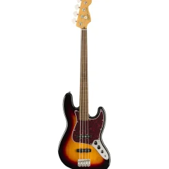 Squier Classic Vibe 60s Jazz Fretless Bass - 3 Tone Sunburst - Laurel Fretboard