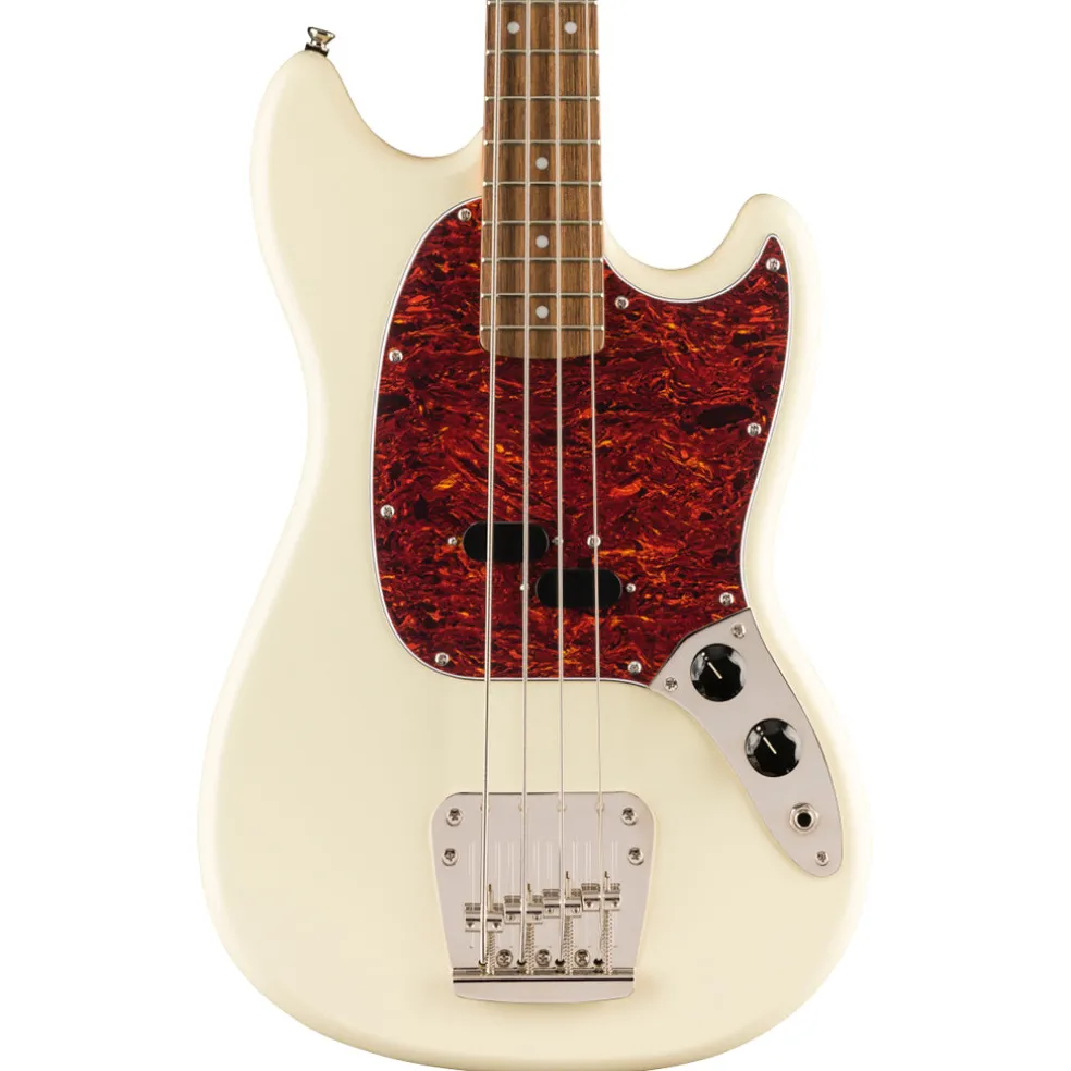 Squier Classic Vibe 60's Mustang Bass - Olympic White - Laurel