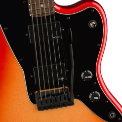 Squier Contemporary Active Jazzmaster® HH, Laurel Fingerboard, Black Pickguard, Sunset Metallic